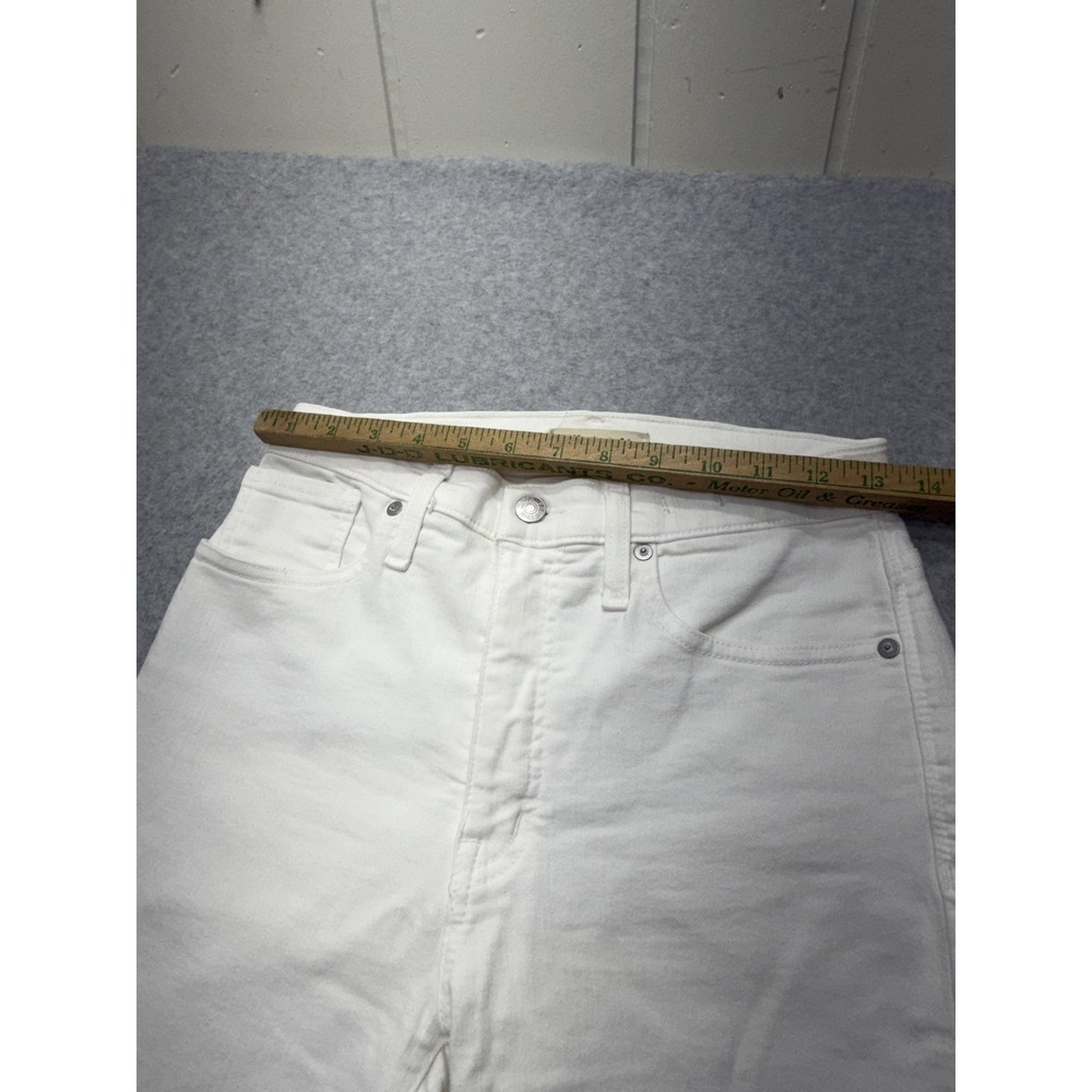 Madewell 9 Skinny Jeans Womens‎ 27x27 White Mid Rise Slim Stretch Denim H5769 - Picture 4 of 15